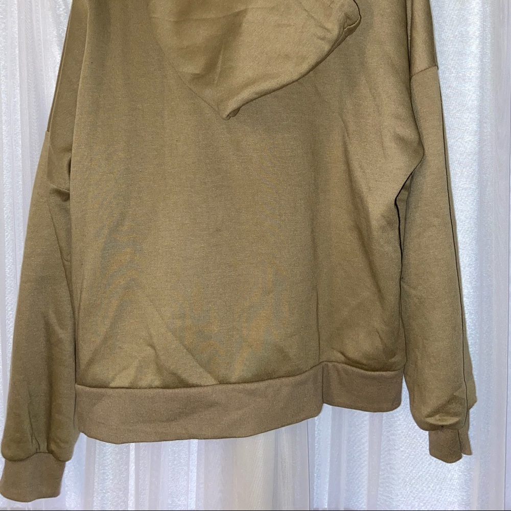 NWOT ZENANA ZIPPED HOODED SWEATSHIRT - Picture 8 of 10